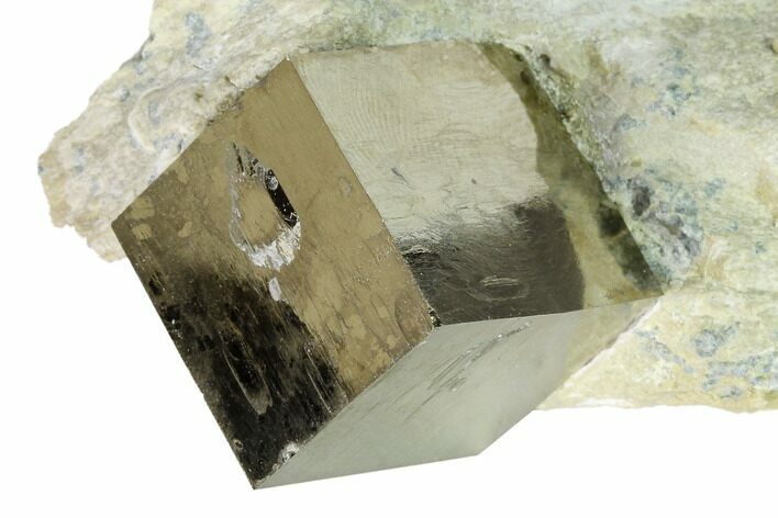Natural Pyrite Cube In Rock - Navajun, Spain #152288